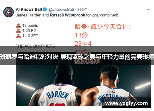 班凯罗与哈迪精彩对决 展现篮球之美与年轻力量的完美碰撞
